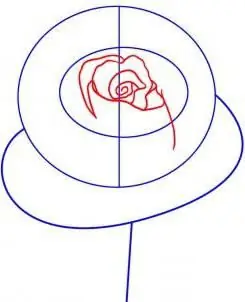 draw a rose with a pencil