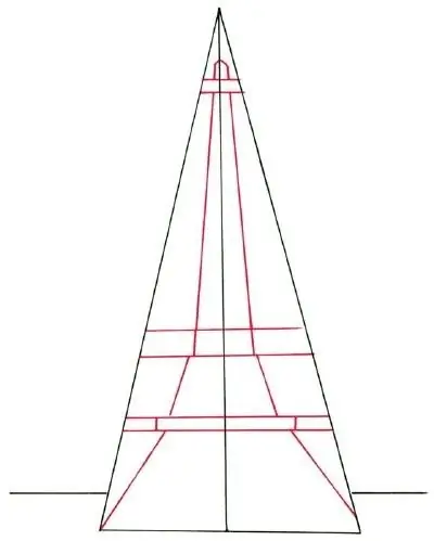 hvordan tegne Eiffeltårnet med en blyant