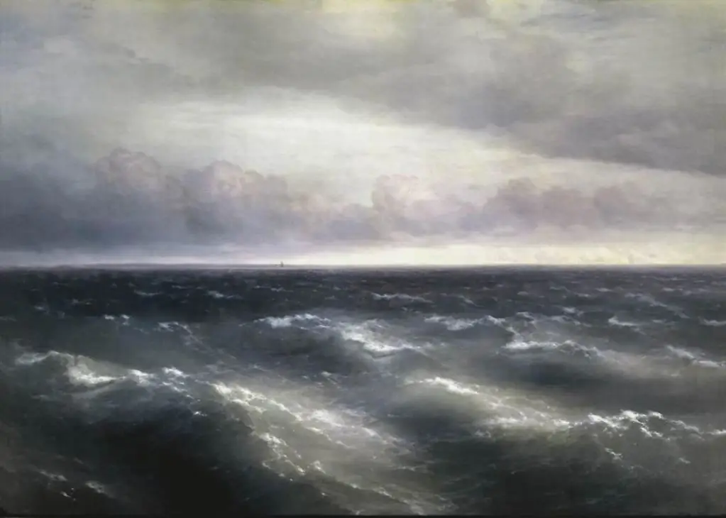 ภาพวาดของ Aivazovsky ใน Tretyakov Gallery: รายการและคำอธิบาย