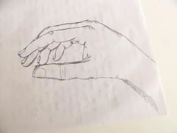 how to draw a hand