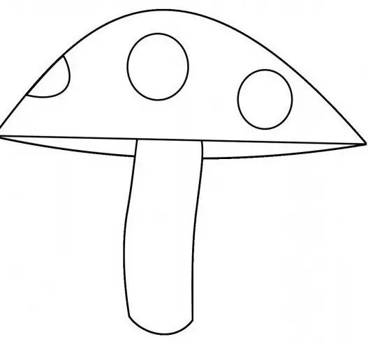 How to draw a fly agaric with a pencil and paints