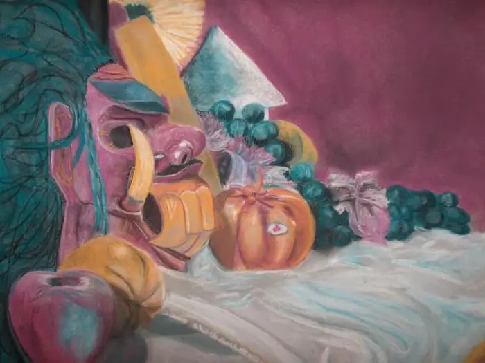 still life pastel