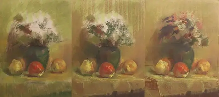 Still life pastel: technology description, features