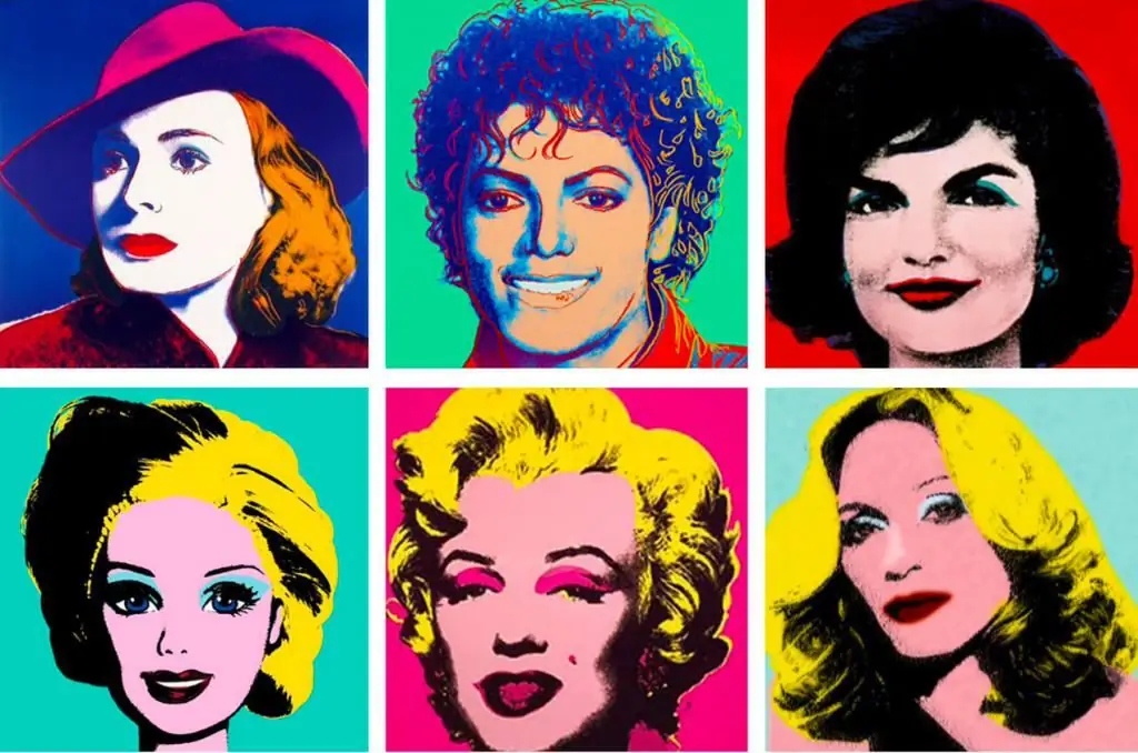 Seks værker af Andy Warhol