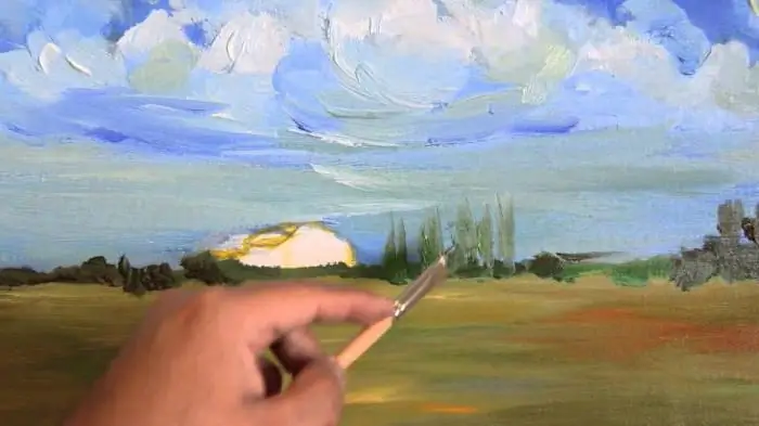 pintando uma paisagem com óleo passo a passo