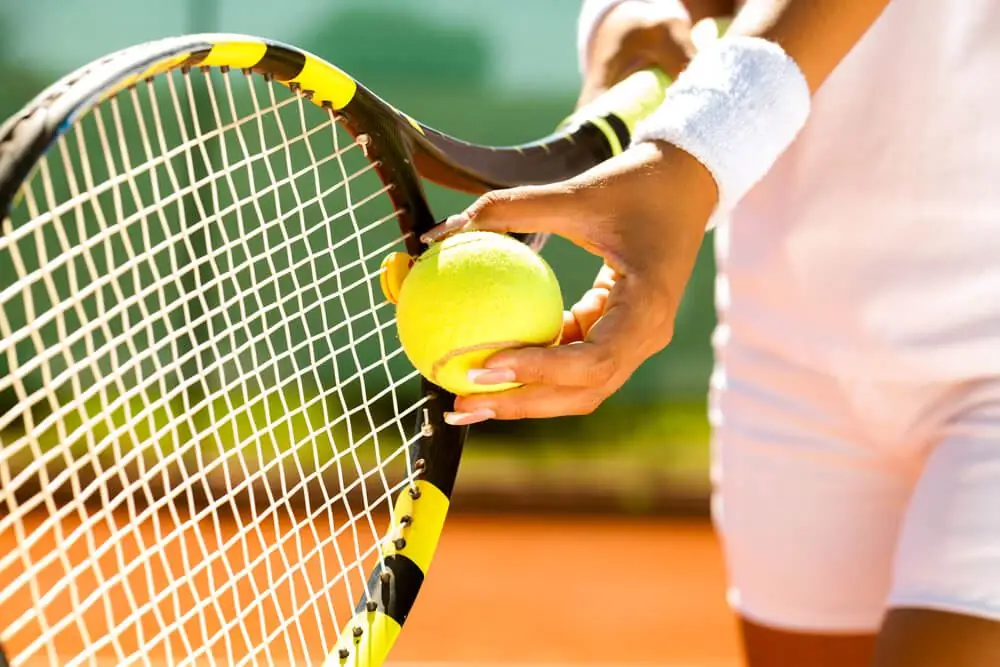 Racket and ball for tennis