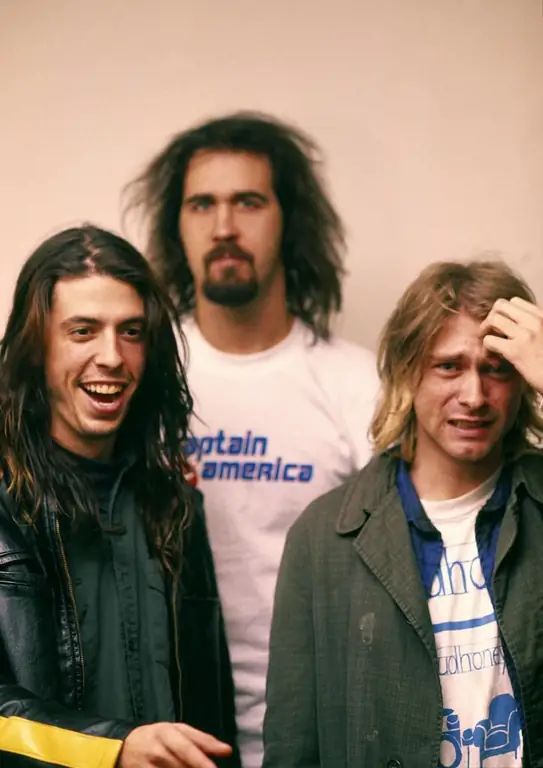 a composição do grupo "Nirvana"