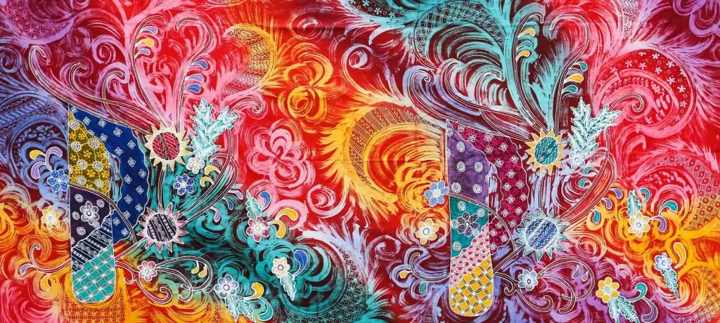 Cara menggambar di atas kain: jenis batik, pilihan warna dan bahan