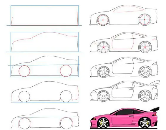 draw a sports car