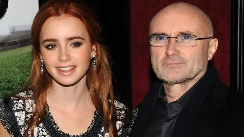 Phil Collins and his daughter Lily