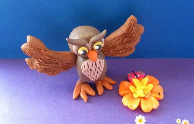 How to mold an owl from plasticine: the main steps