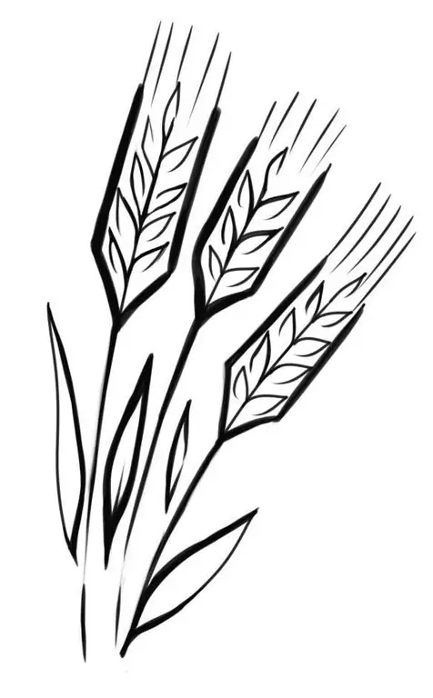 Another way to draw wheat