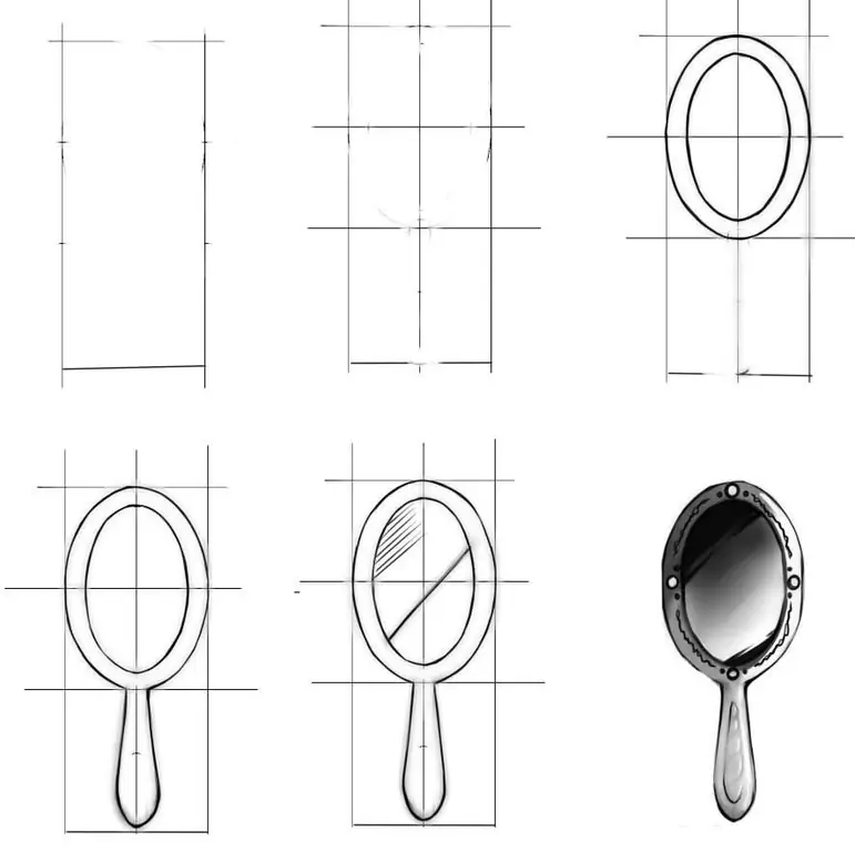 Teken 'n spieël met 'n pen