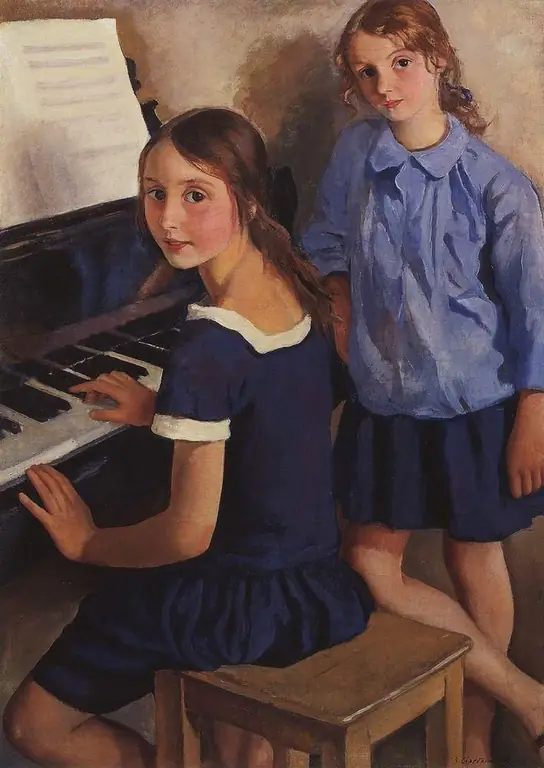 Serebryakova "Girls at the piano"