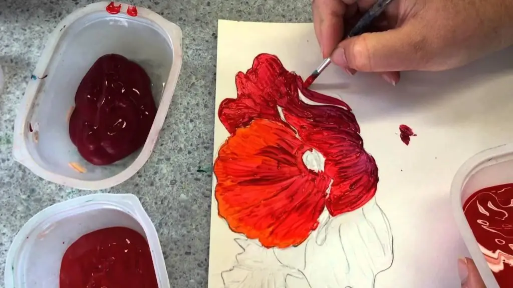 We draw with paints