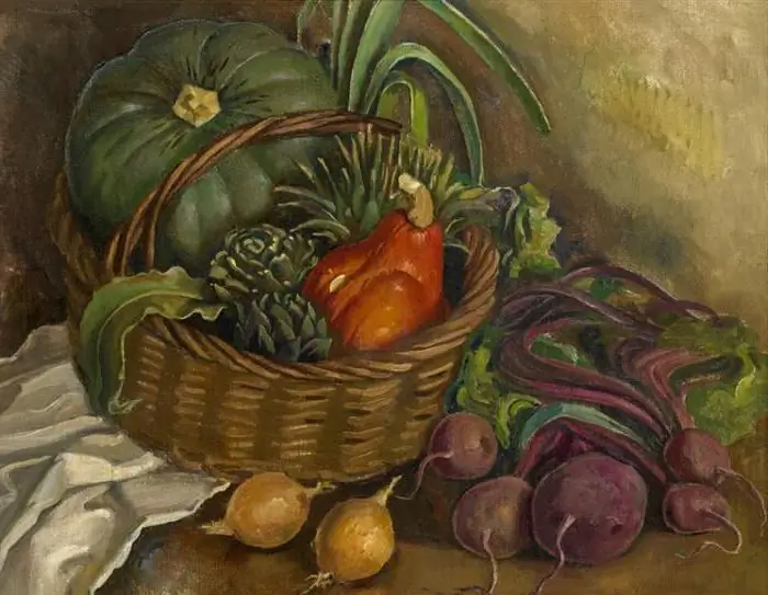 autumn still life of vegetables