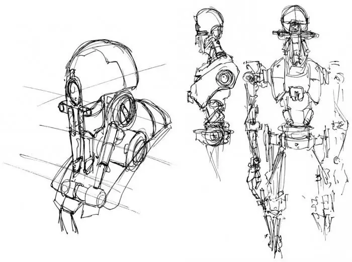 how to draw a robot