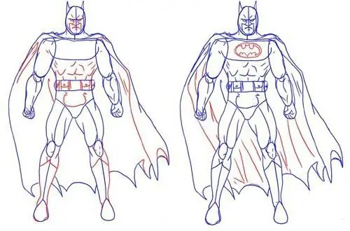 how to draw batman with a pencil