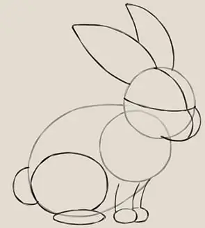 how to draw an easter bunny