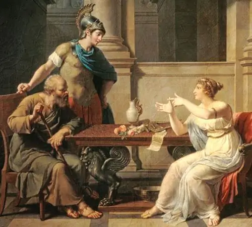 Sócrates y Aspasia