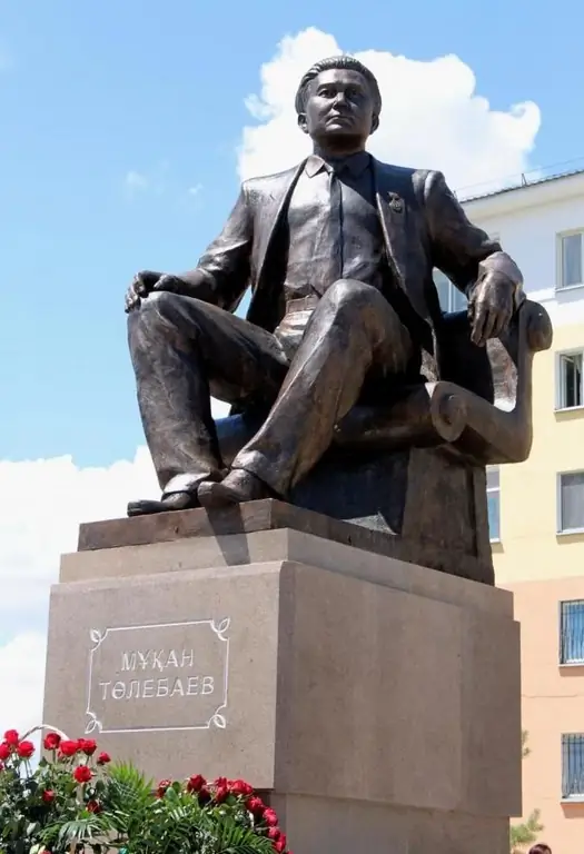 Monument to Tulebaev in Taldyk