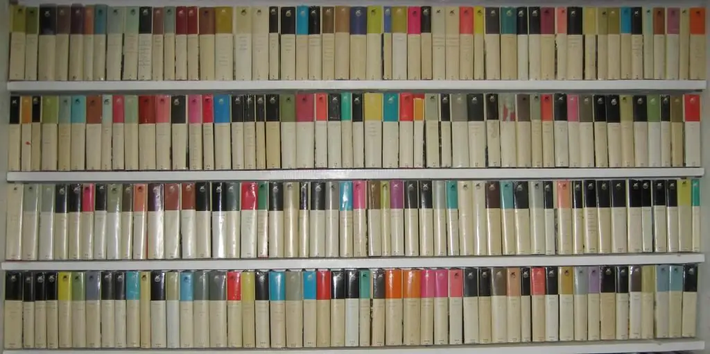 Shelf with books