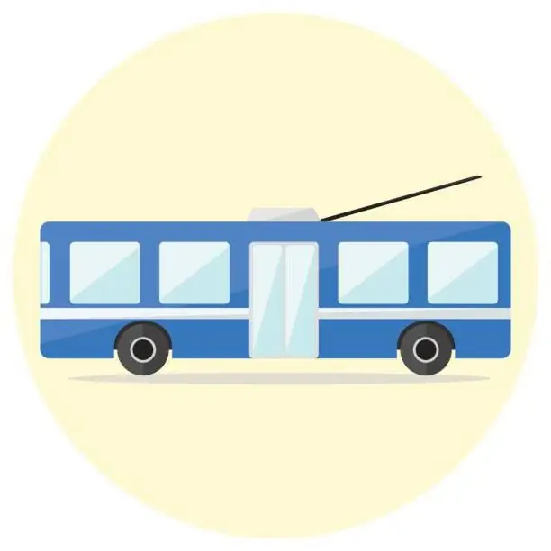 draw a trolleybus with a pencil