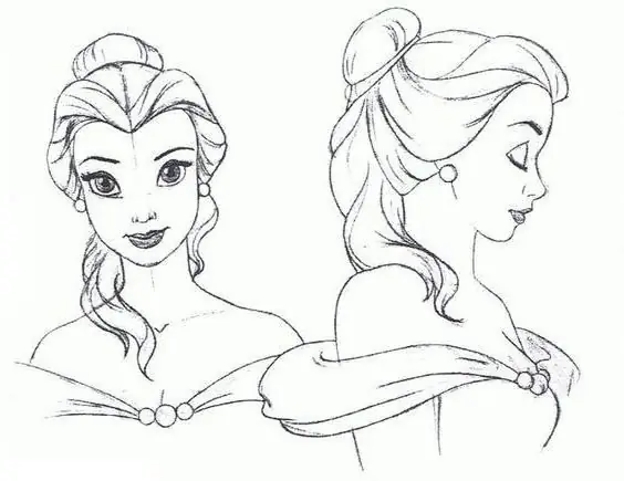 how to draw a princess step by step