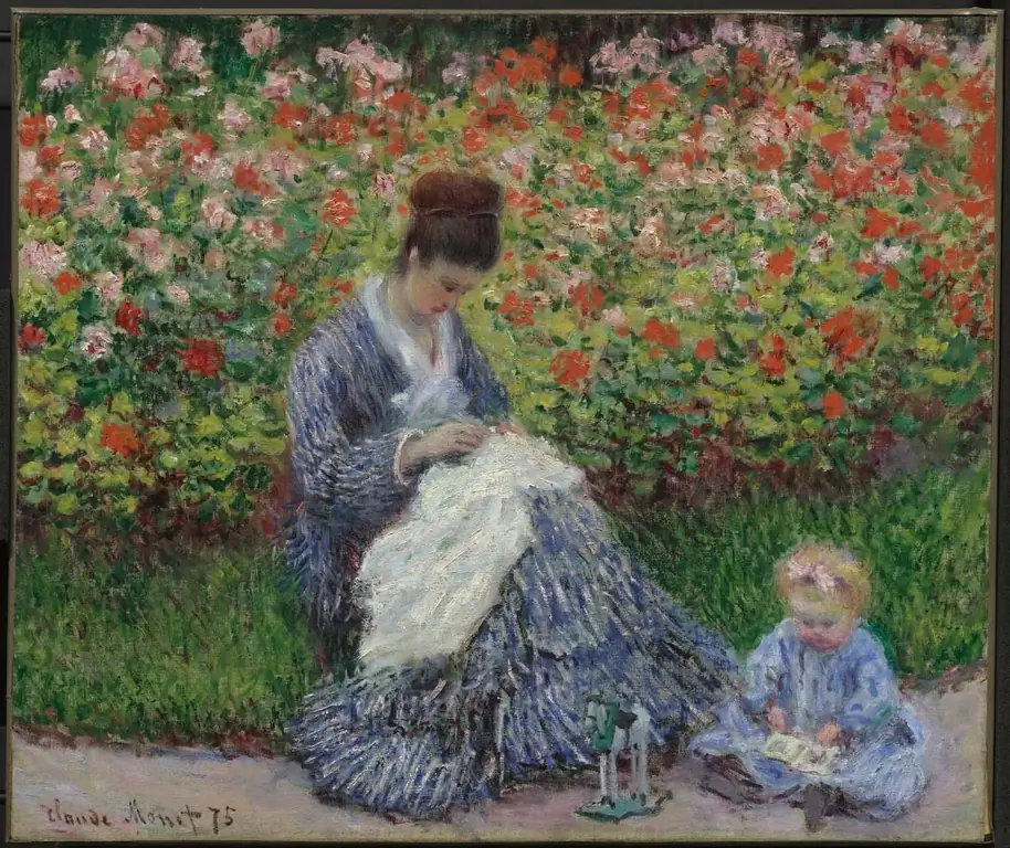 Camille Monet met haar zoon