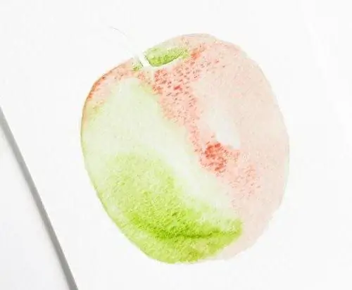 Green apple watercolor