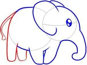 How to draw an elephant with pencils step by step?