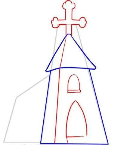 Como desenhar uma igreja com um lápis