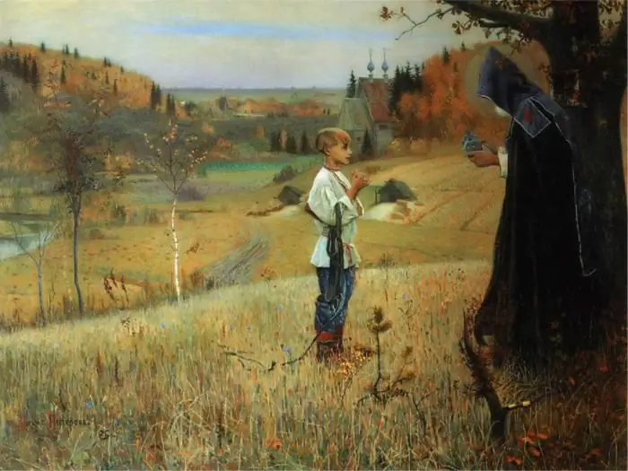 Nesterov, descripció de la pintura