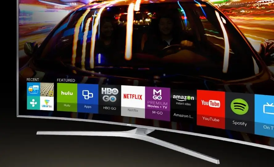 Curved "Smart TV"