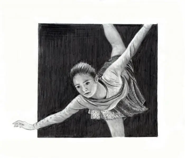 how to draw a figure skater with a pencil