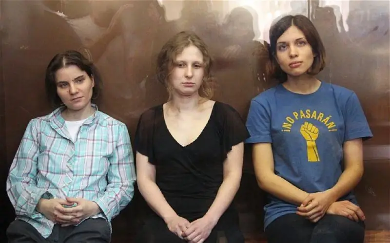 Pussy Riot în proces. anul 2012