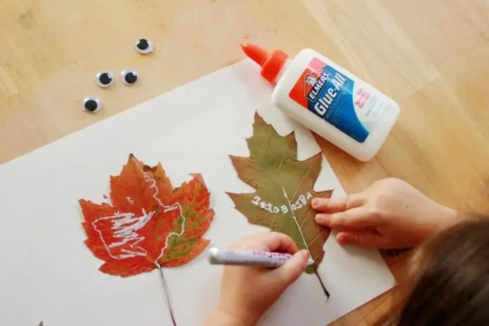 comment dessiner une feuille d'automnecrayon