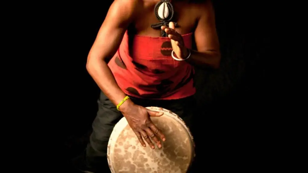 Distant voice of ancestors in the original sound of ethnic drums