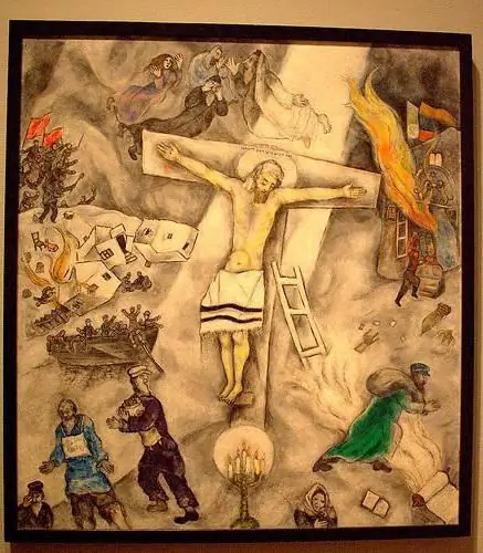 "Crucificação branca": uma descrição detalhada da pintura de Marc Chagall