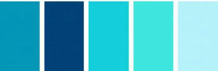 kombinasi warna cyan dengan warna lain