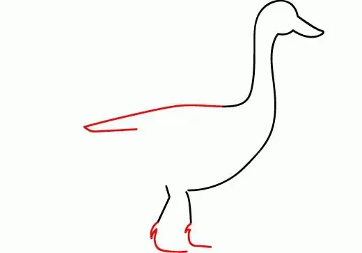 how to draw a goose