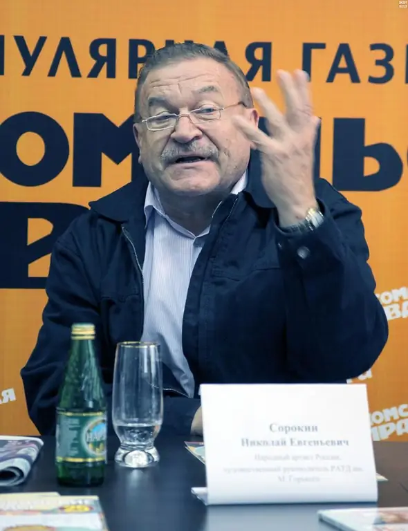 Sorokin Nikolai Evgenievich, actor de teatru și film, regizor de teatru: biografie, familie, creativitate