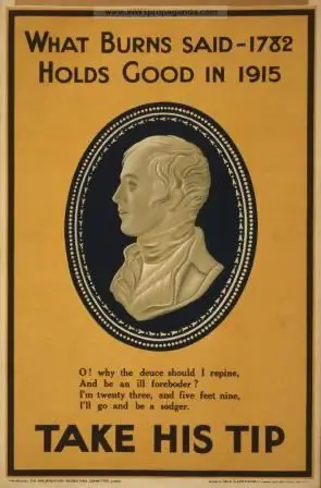 Robert Burns: biografija, pesmi, pesmi, fotografije