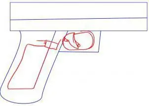 how to draw a gun with a pencil step by step