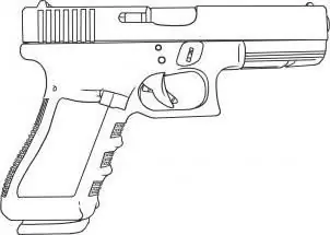 how to draw a gun step by step