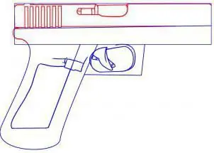 como desenhar uma arma passo a passo