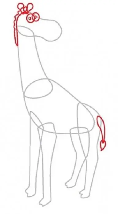 How to draw a giraffe with a pencil