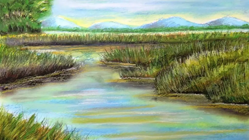 landschap pastel