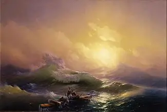 Aivazovsky hiav txwv painting