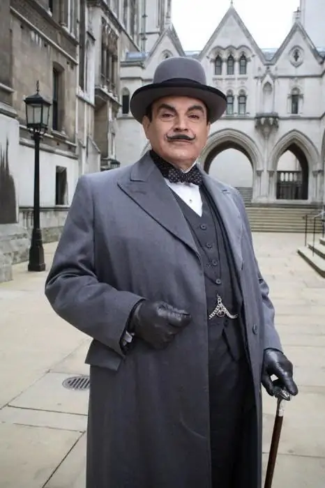 Poirot Hercule é um detetive da melhor série de detetives. O enredo e a melhor série de "Poirot"